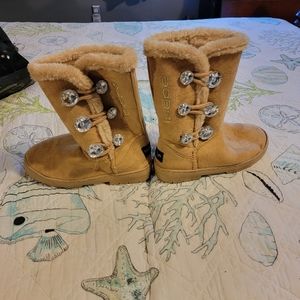 Bebe Tan Booties